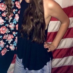 Urban Outfitters Black Flowy Tank Top